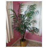 Artificial Palm in Brass Base