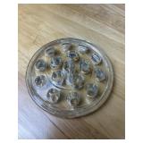 Vintage Clear 16 Hole Flower Frog