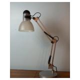 Adjustable silver-toned Architect Desk Lamp