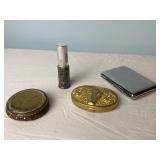 Vintage Powder Case, Perfume Bottle, Cigarette