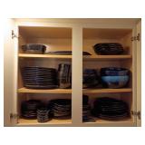 Cabinet of Blue Wave Dishes