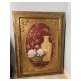 Very Large Gold Ornate Framed Still Life Art