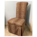 Cheetah Print Upholstered Accent Chair