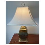 Vintage Brass Etched Touch Lamp
