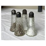 Salt & Pepper Shakers w/ Sterling Lids