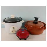 Rice Cooker, Microwave Cooker & Mini Waffle Maker