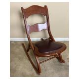 Wood Fold-Up Rocking Chair