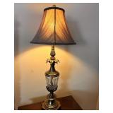Brass & Crystal Table Lamp