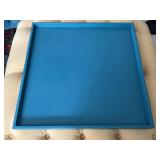 Large Teal Ottoman Tray 2ft x2ft