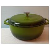 Amazon Basics Green Enameled Cast Iron Dutch Oven