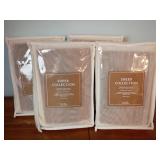 4 New Pkgs. Sheer Curtain Panels