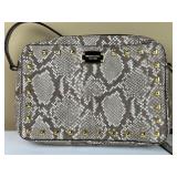 Michael Kors Snake Print Studded Crossbody Purse