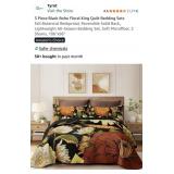 NEW 3 Piece Fall Botanical Quilted Bedding Set