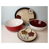 Red Serving Dishes