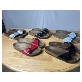 Five Pairs of Birkenstock Sandals EU Size 40