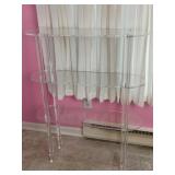 4 Tier Clear Acrylic Shelf. 31.5'ï¿½9.5'ï¿½40.5'