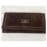 Brown Suede Gucci Wallet