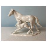 Vintage Noritake Bone China Mare & Foal Figurine