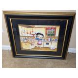 Framed Betty Boop Lithograph Print 3364/5000