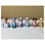 VTG Avon Ladies of American Fashion Thimbles