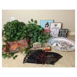 Home Decor: Artificial Plant, Decorative Plate, &