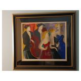 Framed Serigraph Monica, Carol et les Autres'