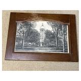 Framed 1978 Notre Dame Print