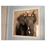 Elephant Artwork 17.5in x17.5in