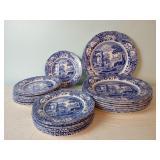 24 Spode Blue Italian Plates