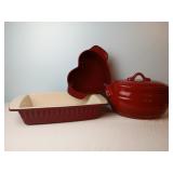 Red Baking Dishes
