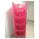 5 Mighty Tuff Stacking Bins