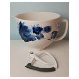 Ceramic Kitchen Aid Mixing Bowl & Attachment