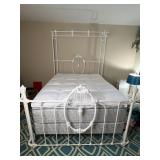 Queen Size Metal Bed Frame, Mattress, Mattress