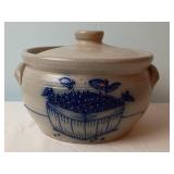 Salmon Falls Stoneware Salt-glaze Bean Pot