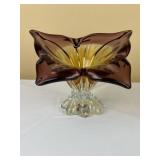 Art Glass Centerpiece Butterfly Bowl