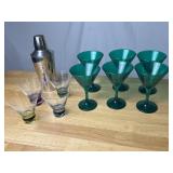Martini Shaker & Glasses