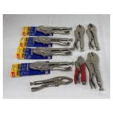 Assorted Vise-Grip and Locking Pliers