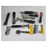 Assorted Vintage Hand Scrapers and Tools