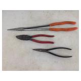 Set of 3 Vintage Hand Pliers