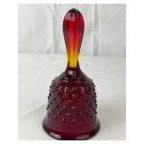 Fenton Red Amberina Hobnail Glass Bell