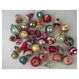 Vintage Mixed Glass Christmas Ornaments