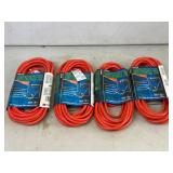 4x Coleman 25ft Outdoor Extension Cords