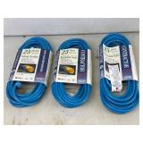 3 Coleman Cable 25ft Extension Cords
