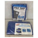 Two Blue Poly Tarps, 6