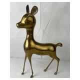 Mid-Century Modern Brass Deer Statue