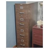 Wood Grain Metal File Cabinet
