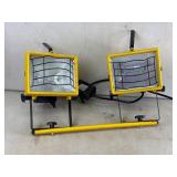 Dual-Head Portable Halogen Work Light