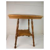 Vintage Oak Tiered Side Table
