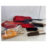 Assorted Vintage Dusting Brushes & Mops