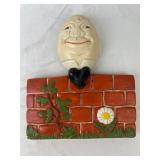 Vintage Hand-Painted Chalkware Humpty Dumpty